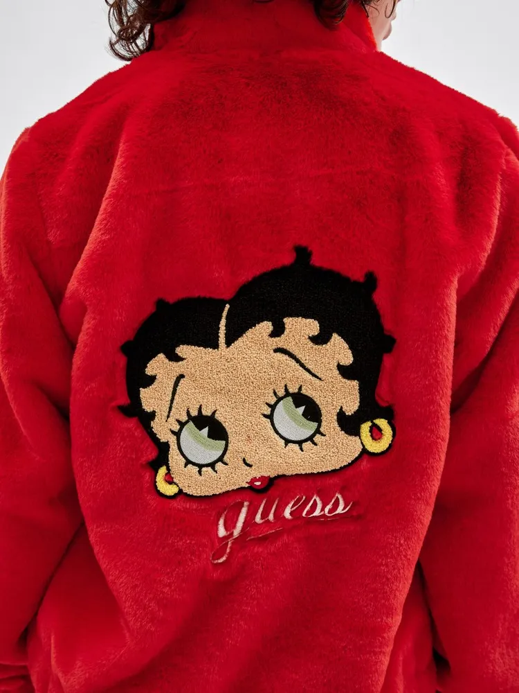 GUESS Originals x Betty Boop Faux-Fur Jacket