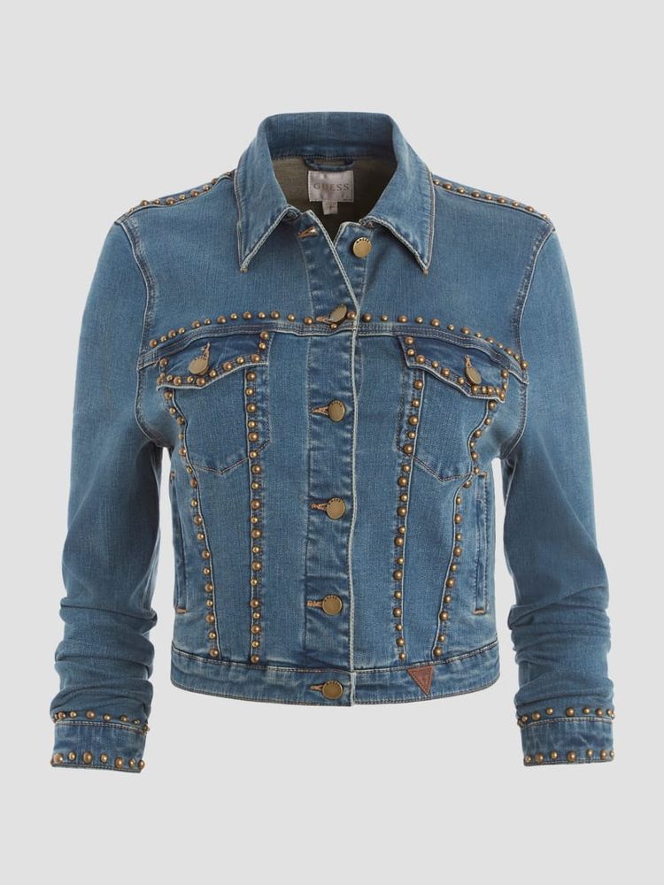 Studded Denim Sexy Trucker Jacket