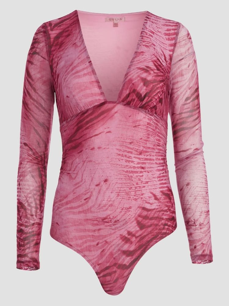 Guess womens Long Sleeve Luisa Mesh Printed BodysuitShirt : :  Clothing, Shoes & Accessories
