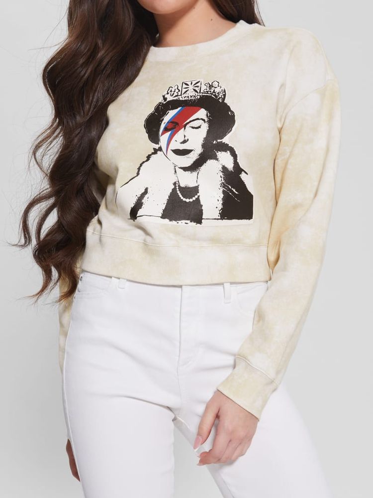Queen Cropped Pullover