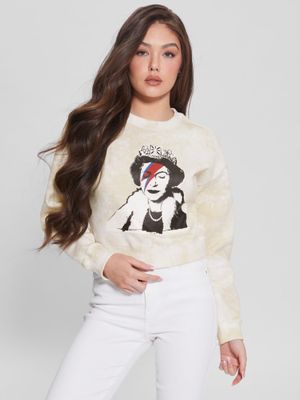 Queen Cropped Pullover