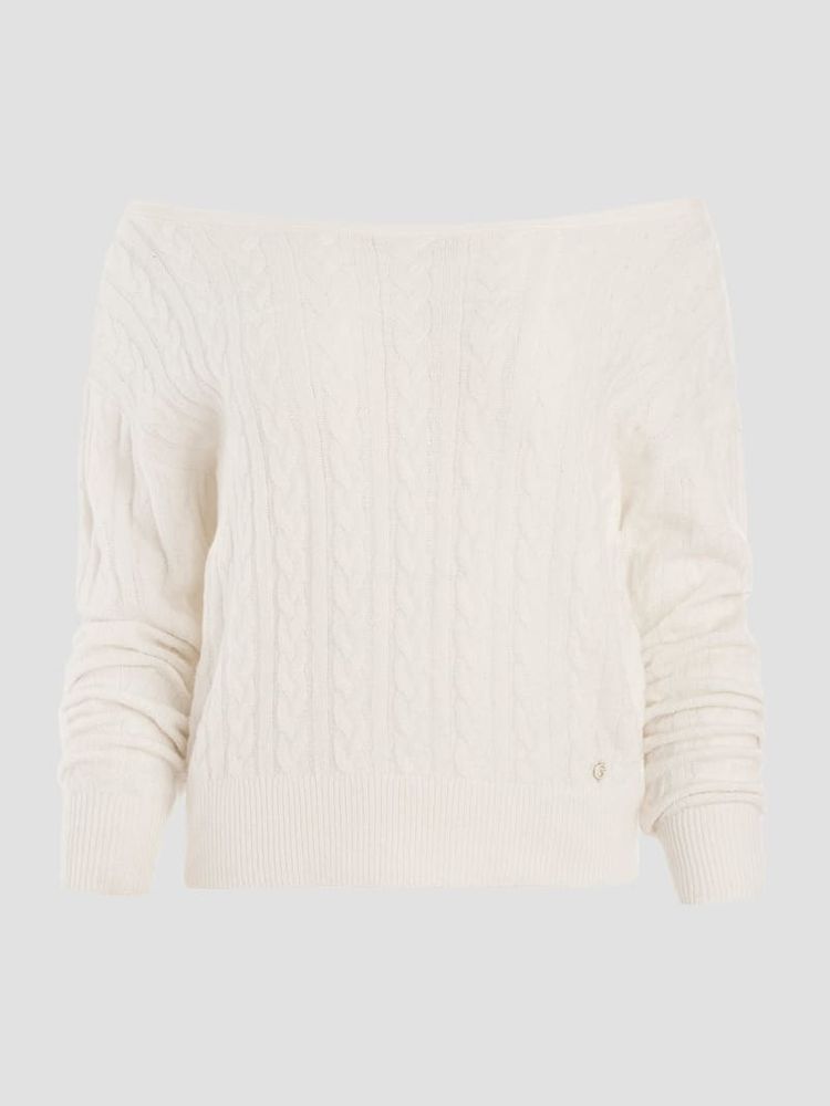 Teresa Mixed Cable-Knit Sweater