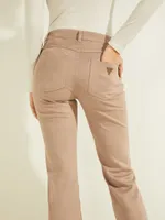 Faux-Suede Sexy Bootcut Pants