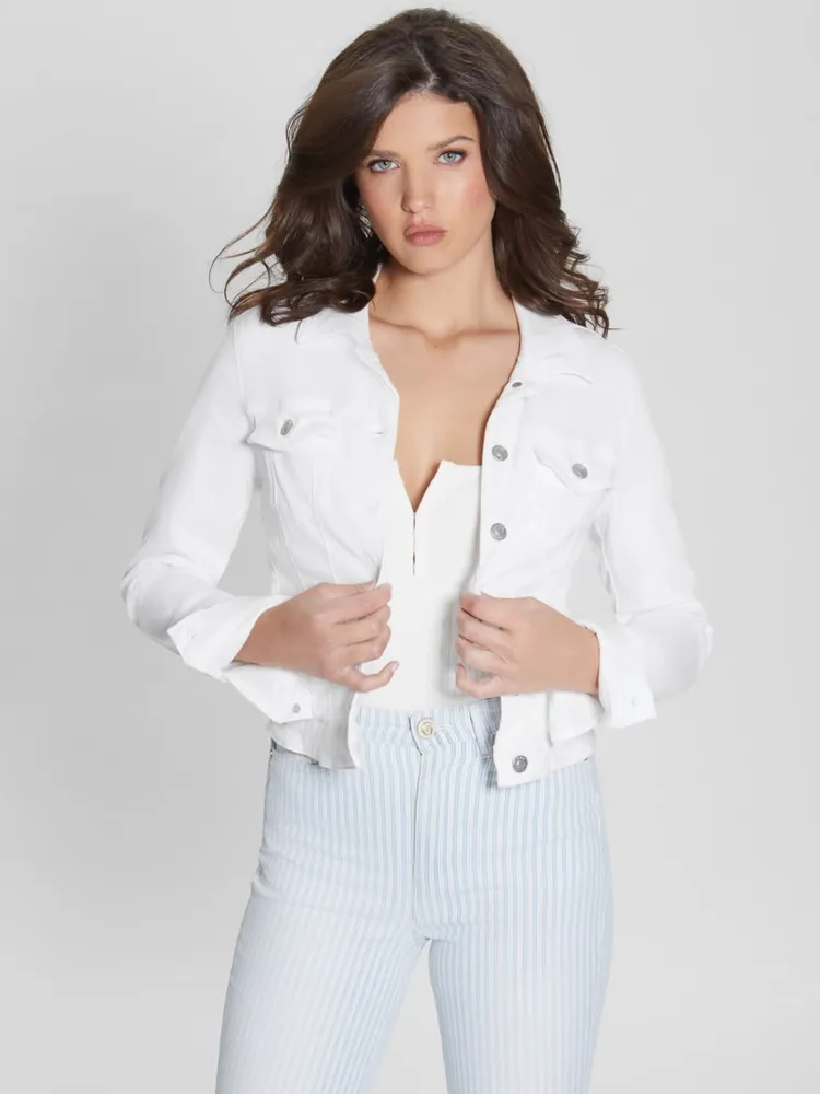 White Denim Sexy Trucker Jacket