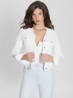 White Denim Sexy Trucker Jacket