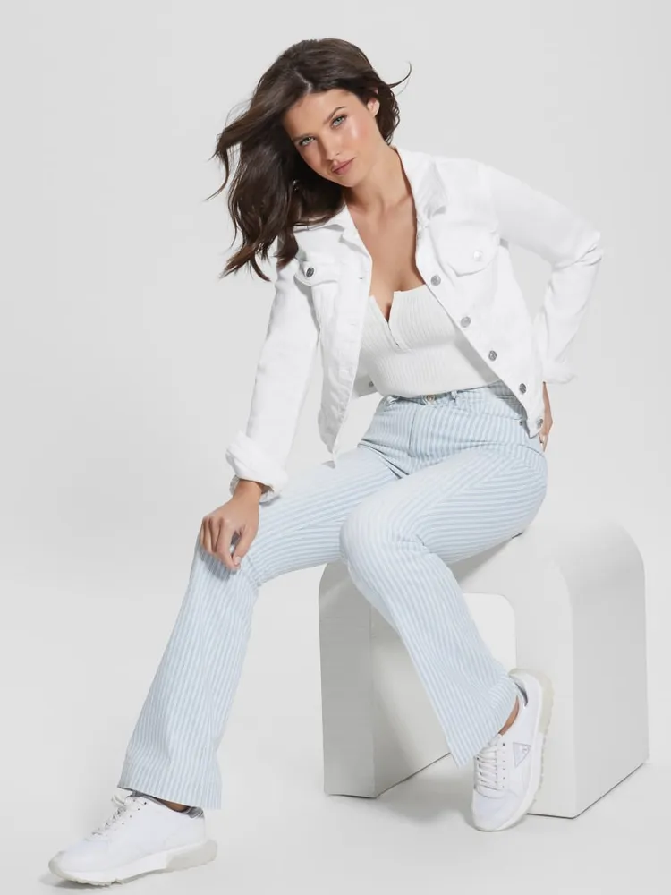 White Denim Sexy Trucker Jacket