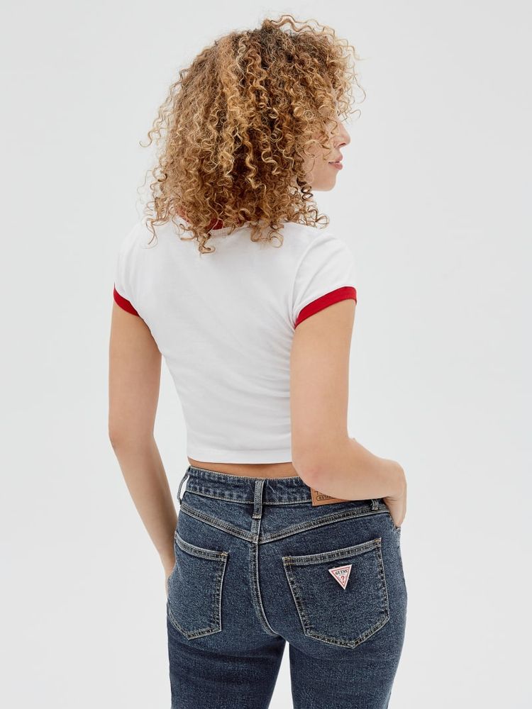 GUESS Originals Cropped Ringer Tee
