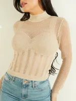 Addy Pointelle Sweater