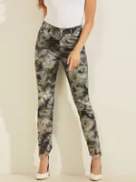 1981 Metallic Floral Skinny Jeans