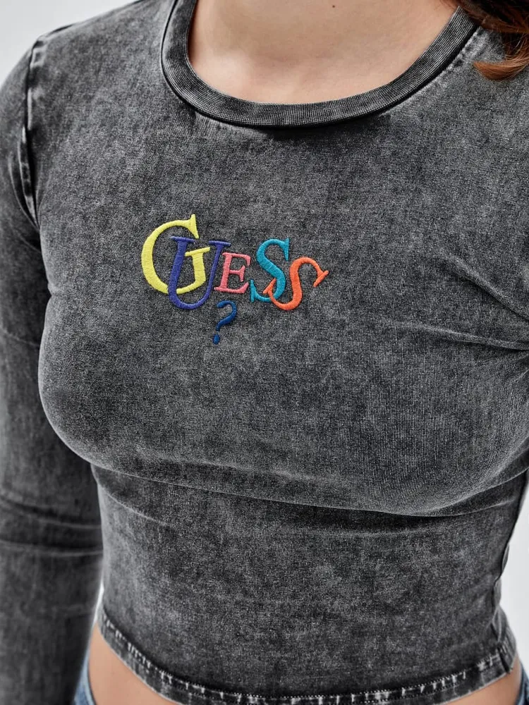 GUESS Originals Long-Sleeve Logo Top