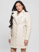 Hennie Logo Faux-Leather Coat