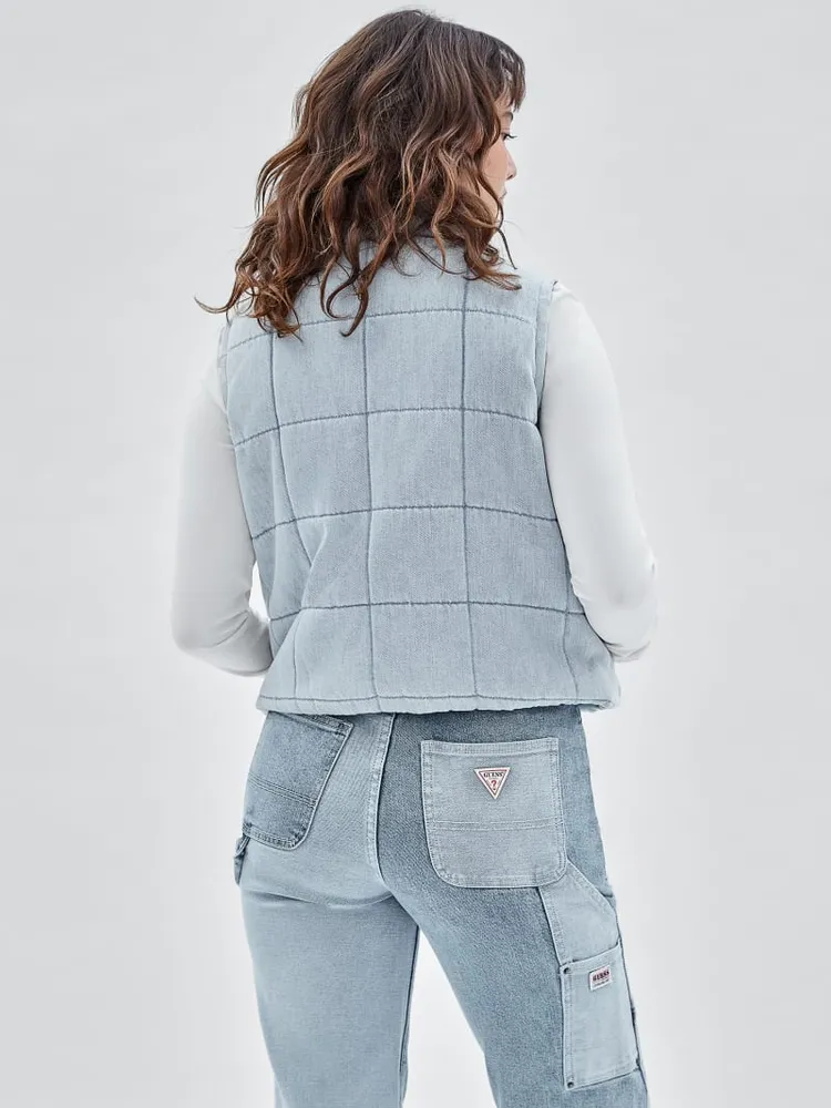 GUESS Originals Denim Puffer Vest