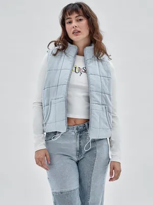 GUESS Originals Denim Puffer Vest