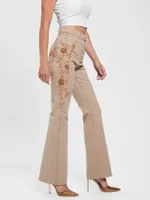 Pop '70s Embellished Flared Jeans