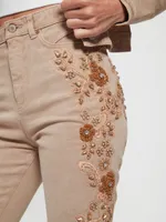 Pop '70s Embellished Flared Jeans