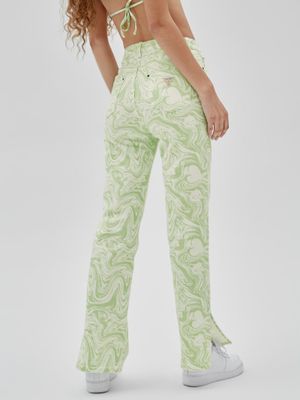 GUESS Originals x J Balvin AOP Split Hem Jeans
