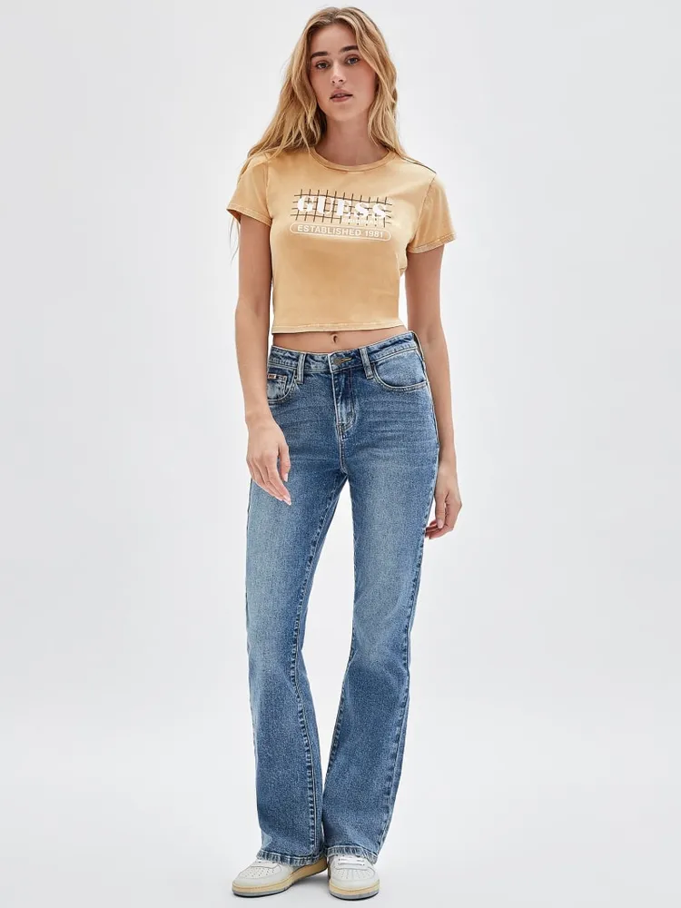 GUESS Originals Grid Baby Crop Tee