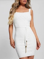Genna Diamond Knit Sweater Dress