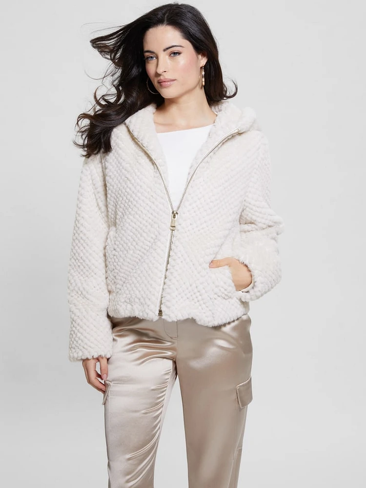 Theoline Faux-Fur Hooded Jacket