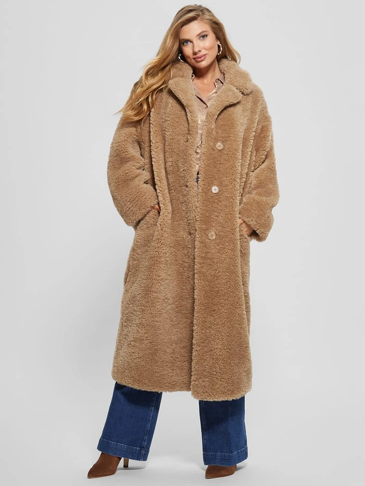 Eco Alina Teddy Longline Coat