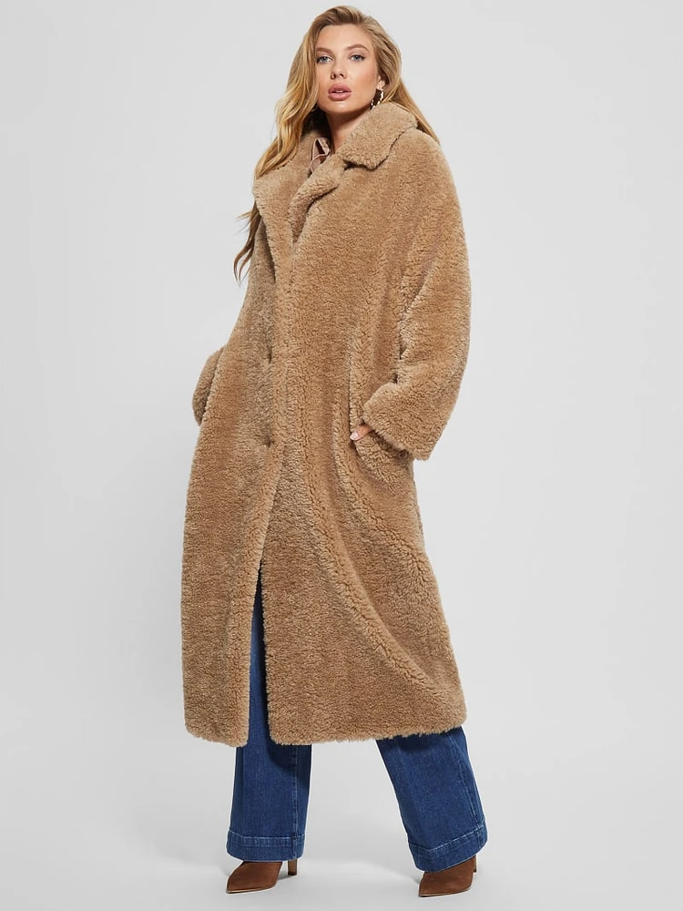 Eco Alina Teddy Longline Coat