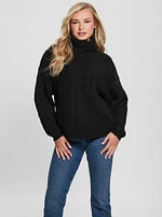 Eco Cable Turtleneck Sweater