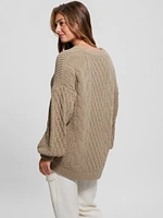 Aki Chenille Cable-Knit Sweater