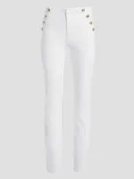 Lula White Straight Jeans