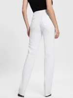 Lula White Straight Jeans