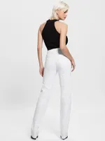 Lula White Straight Jeans