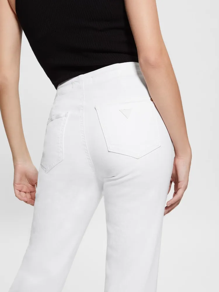 Lula White Straight Jeans