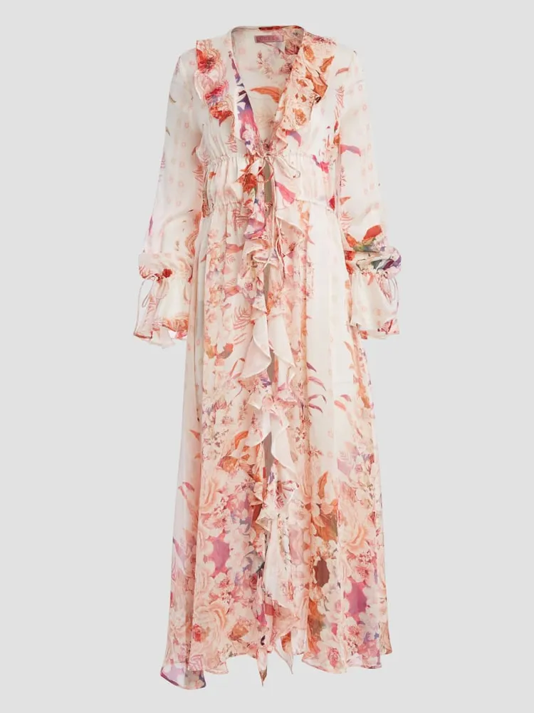 Eco Vanessa Printed Chiffon Duster