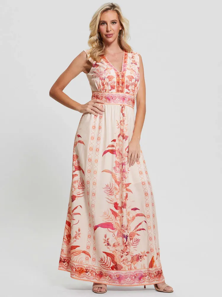 Gisel Printed Maxi Dress