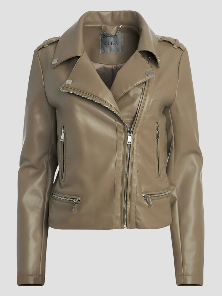 Faux-Leather Monica Jacket