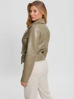 Faux-Leather Monica Jacket