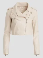 Rochelle Faux-Leather Moto Jacket