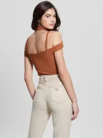 Eco Cora Cold-Shoulder Bodysuit