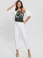 Eco Shirred Asymmetrical Dinah Top