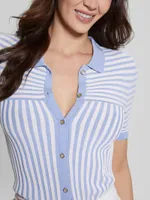 Elvire Striped Knit Top