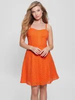 Leena Eyelet Mini Dress