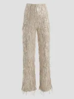 Heidi Sequin Fringe Pants