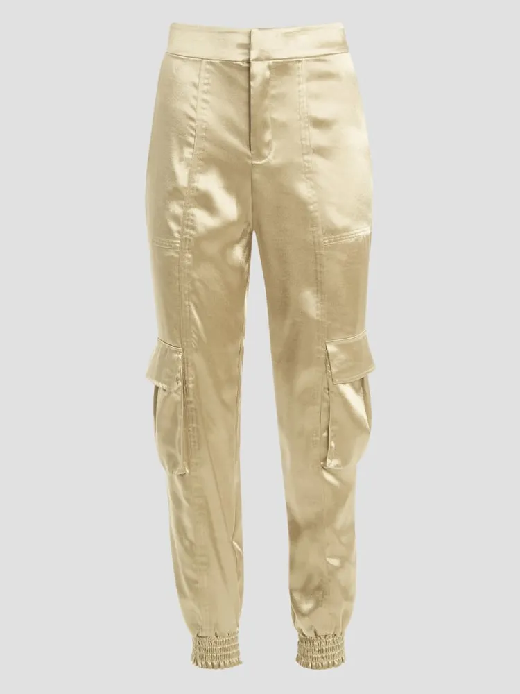 Eco Soundwave Satin Cargo Pants