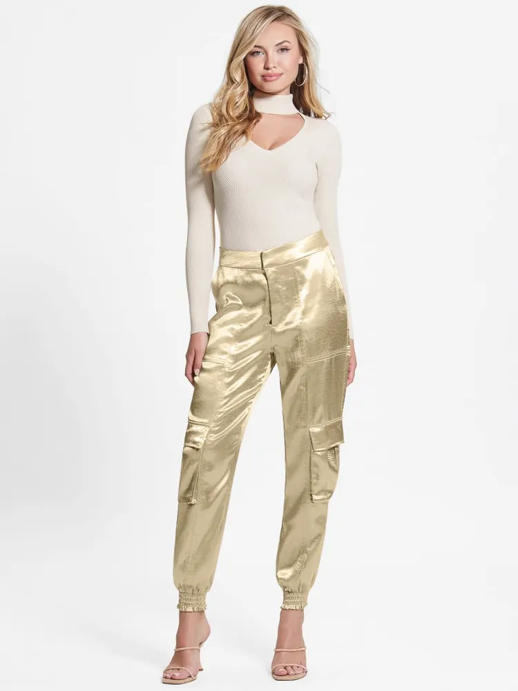 Eco Soundwave Satin Cargo Pants