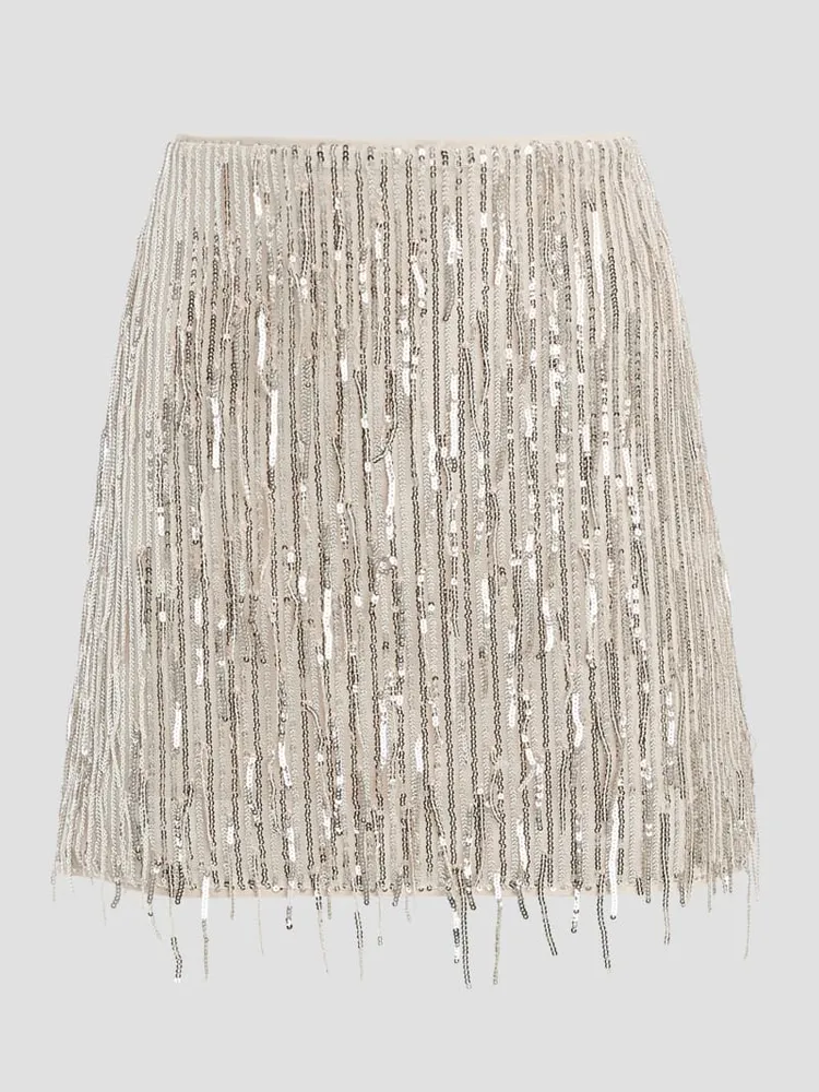 Mia Fringe Sequin Skirt