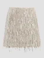 Mia Fringe Sequin Skirt