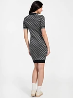 Lise Turtleneck Logo Sweater Dress