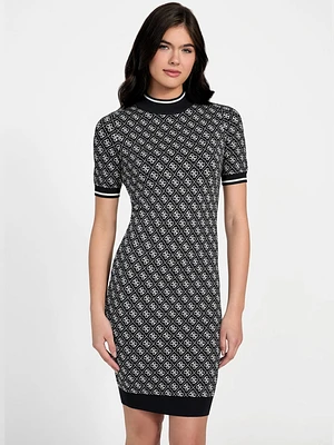 Lise Turtleneck Logo Sweater Dress