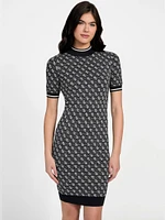 Lise Turtleneck Logo Sweater Dress