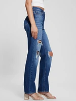 Eco Relaxed Straight Destroyed Jeans