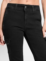 Cargo Mini Bootcut Jeans